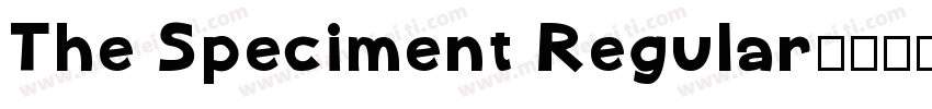 The Speciment Regular字体转换